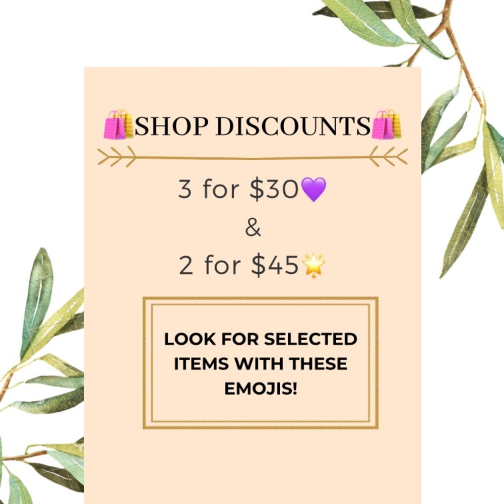 🛍SHOP DISCOUNTS🛍